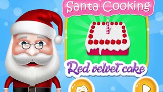 Santa Claus Cooking Red Velvet Christmas Cake Cooking Game for Kids Girls