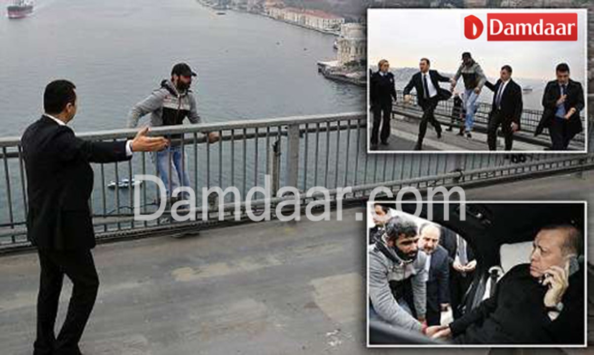Life-saving president? Man convinced to talk to Erdogan instead of jumping off a bridge (VIDEO)