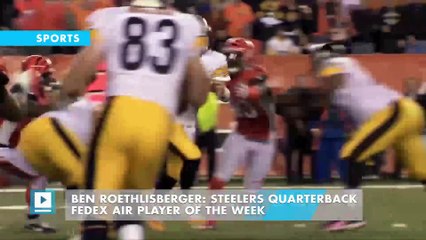 Ben Roethlisberger: Steelers quarterback FedEx Air player of the week