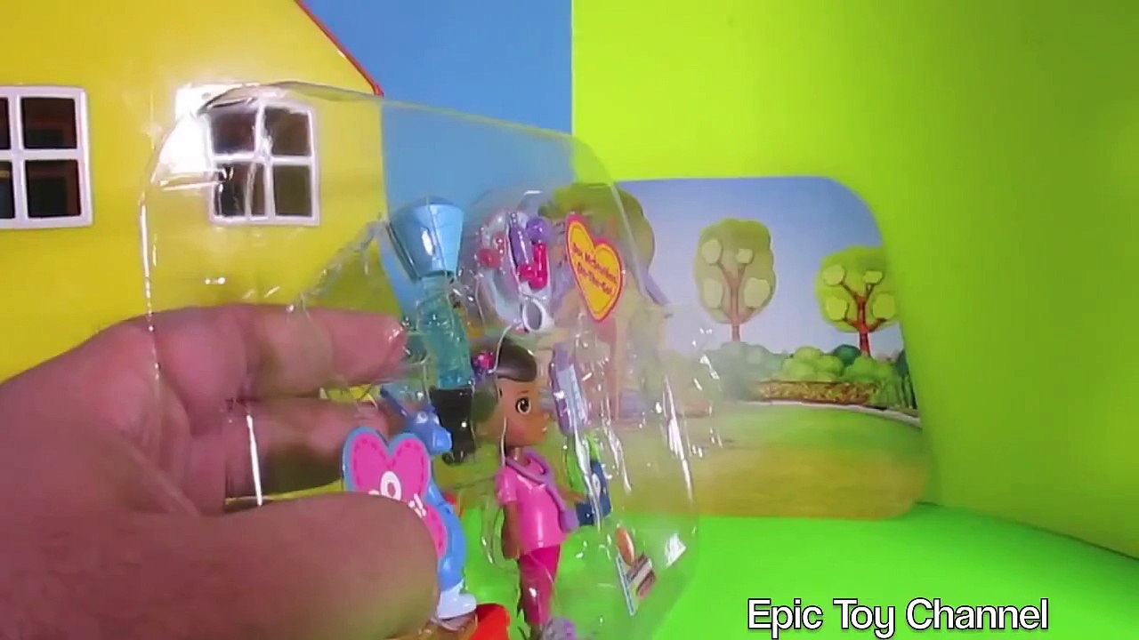 DOC MCSTUFFINS Disney Junior with Peppa Pig & Daniel Tiger "Doc McStuffins On-The-Go" Set