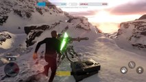 Star Wars Battlefront Hero Battles Mode_ Hoth - Luke Skywalker Gameplay