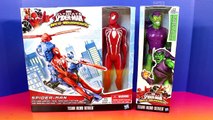 Marvel Ultimate Spider man Web Warriors Spider man With Web Copter Green Goblin Superman
