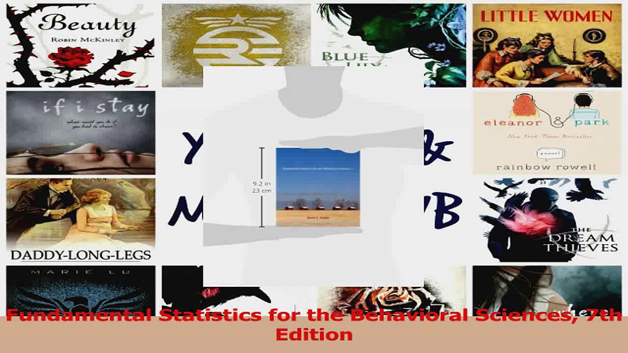 Read  Fundamental Statistics for the Behavioral Sciences 7th Edition Ebook Free