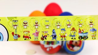 spongebob Peppa Pig Play Doh kinder Surprise Eggs Mickey Mouse Frozen Disney Toys princess