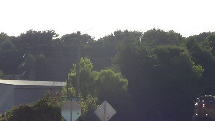 8-26-14 6:45 PM BNSF power leads NS G90 SB through Austell Ga.