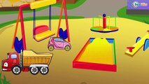 ✔ Excavatrice de Camion-construire une aire de jeux. Pelleteuse pour enfant / Voitures de Dessins animés Compilation / 5