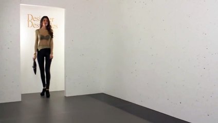 High Waisted Black Shiny Disco Pants