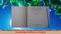 Download  The Indus Civilization Supplementary Volume to the Cambridge History of India EBooks Online
