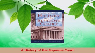 PDF Download  A History of the Supreme Court Download Full Ebook