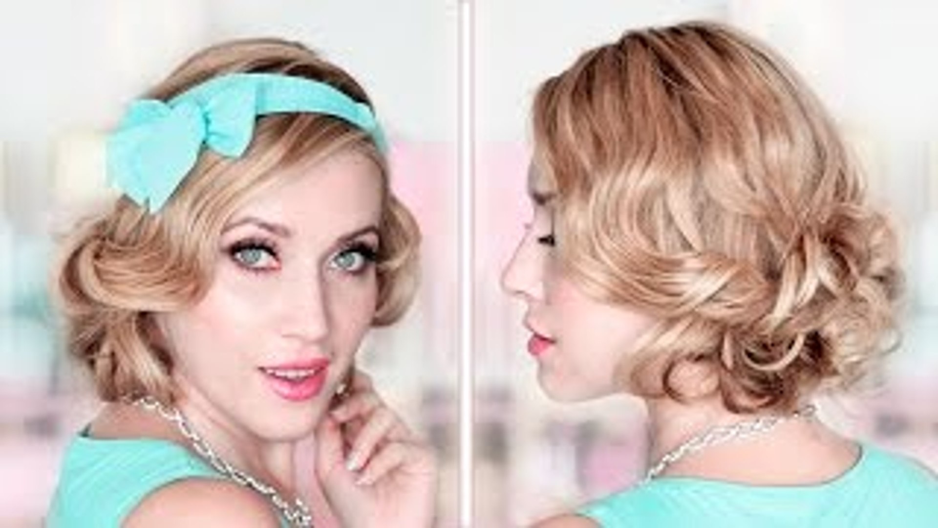 Holiday Christmas Updo Hairstyle Tutorial Curly Bob How To