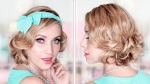 Holiday/Christmas updo hairstyle tutorial ❤ CURLY BOB ❤ How to fake short hair