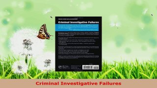 Download  Criminal Investigative Failures EBooks Online