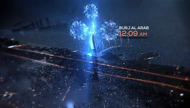 Dubai 2016 yeni yıl kutlama muhteşem havai fişek planı