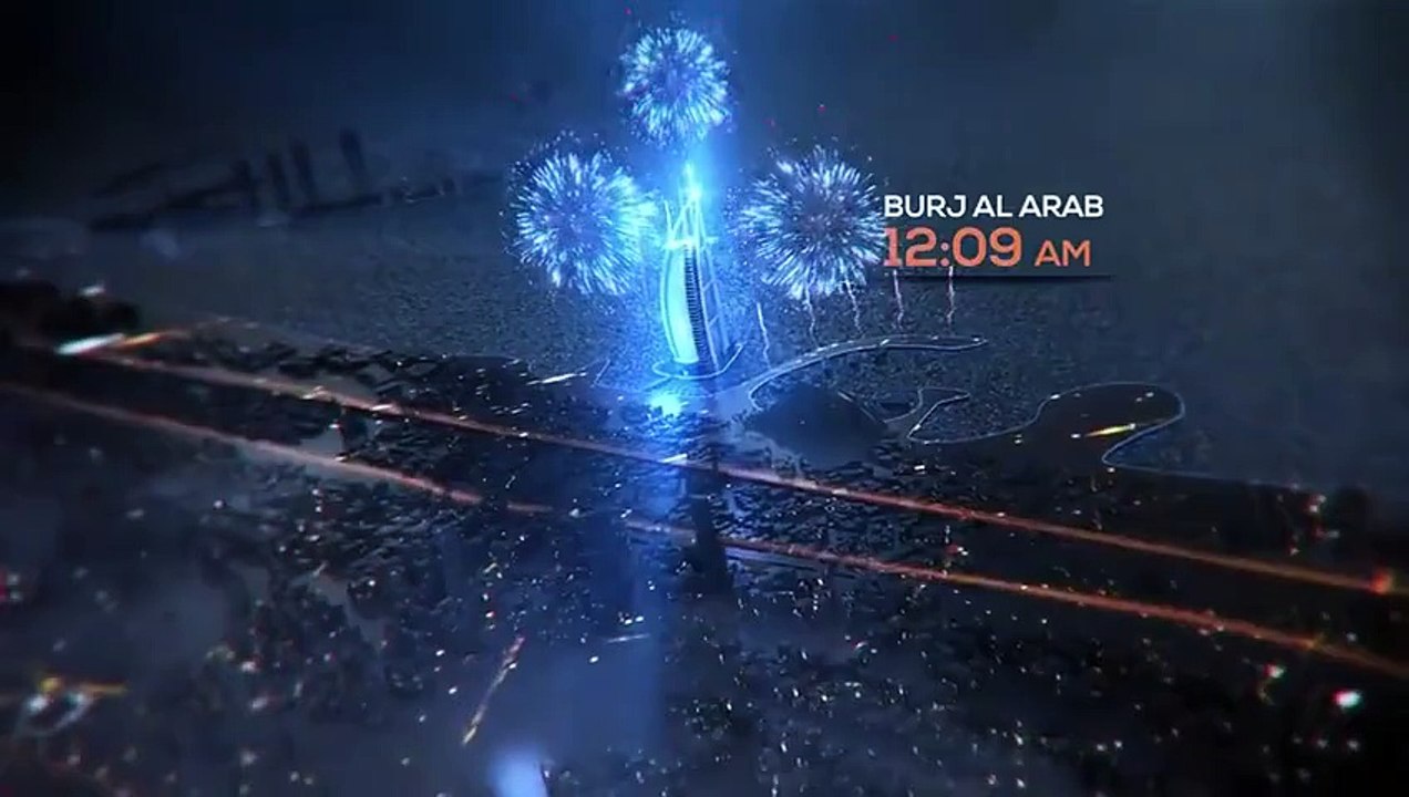 Dubai 2016 yeni yıl kutlama muhteşem havai fişek planı