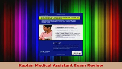 Kaplan Medical Assistant Exam Review Download