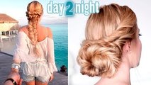 Christmas updo for medium/long hair tutorial ★ Braided holiday hairstyle ★ Day to Night