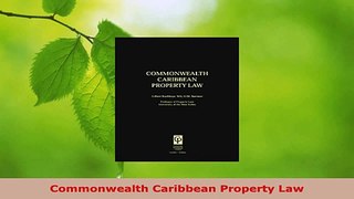 Read  Commonwealth Caribbean Property Law EBooks Online
