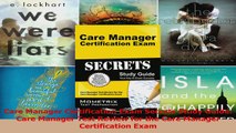 Care Manager Certification Exam Secrets Study Guide Care Manager Test Review for the Care Read Online
