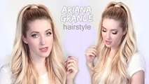 Ariana Grande hair tutorial ? Half ponytail hairstyle with extensions