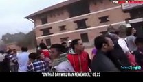 nepal earthquake dangrous fotage