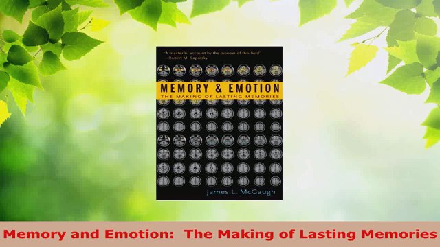 Read Memory and Emotion The Making of Lasting Memories EBooks Online