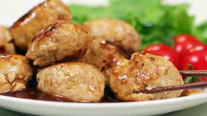 How to Make Meatballs with Sweet Vinegar Sauce 肉団子の甘酢あんかけ 作り方 レシピ