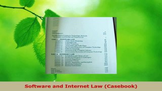 Download  Software and Internet Law Casebook Ebook Free