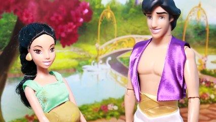 Princess Jasmine PREGNANT Barbie Parody Story Disney Frozen Elsa Friend Aladdin Pregnancy Story