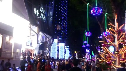 Christmas Tree lights video Orchard Road Singapore Part (4)