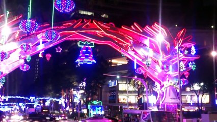 Christmas Tree lightnings video Song  Orchard Road Singapore Part 1jingle Bells song