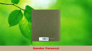 Read  Sandor Ferenczi Ebook Free