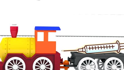 Çizgi Film - Dört araba Diş sağlığı ekipmanlarını getiriyor.