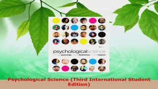 Read  Psychological Science Third International Student Edition Ebook Free