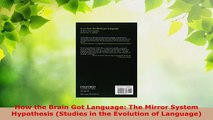 Read  How the Brain Got Language The Mirror System Hypothesis Studies in the Evolution of Ebook Free