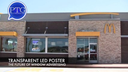 Mcdonalds -Transparent LED display