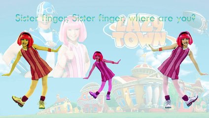 Lazy Town Finger Family Song Daddy Finger Nursery Rhymes Full animated cartoon english 201