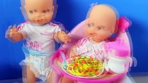 Nenuco Baby Doll Eats Lunch Baby Born Doll Toy Food Baby Doll Toy Videos by Toysandfunnykids