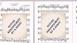 Les Fugitifs (V.Cosma) Sheet music and tabs for guitar SOLO