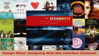 Read  Design Whys Designing Web Site Interface Elements Ebook Free