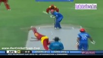Afghanistan vs Zimbabwe 1st ODI Cricket Highlights 2015