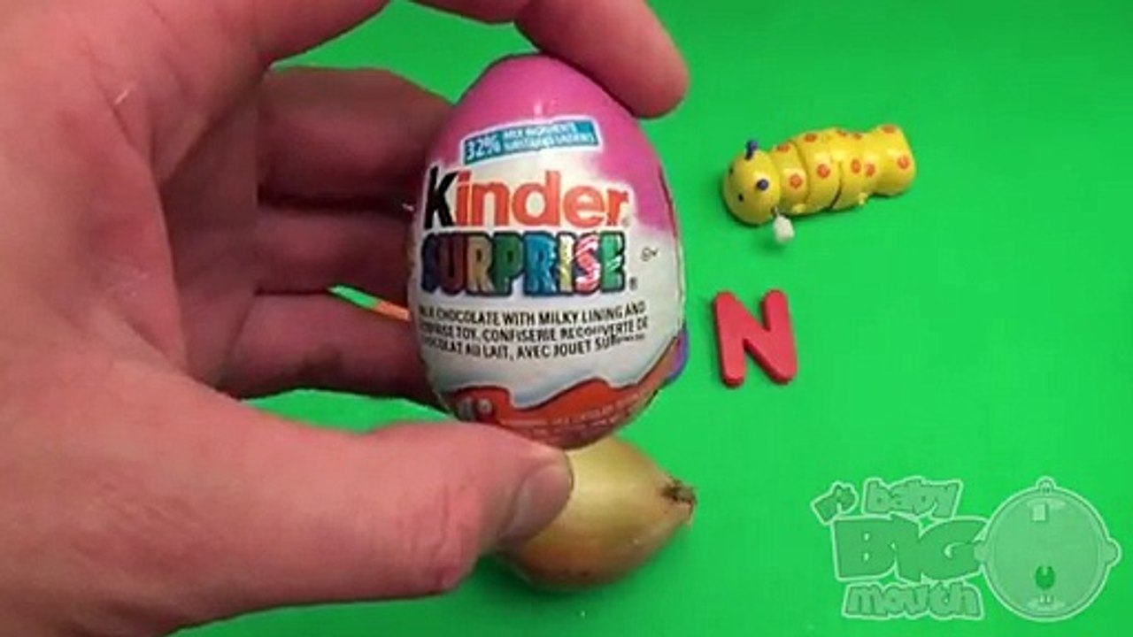 Kinder Surprise Egg Learn-A-Word! Spelling Vegetables! Lesson 10