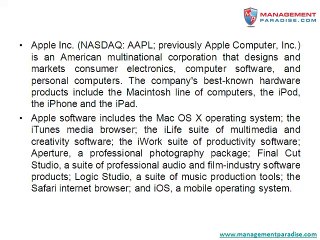 American multinational corporation - Apple