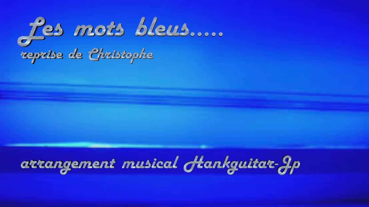 Les mots bleus (my cover)