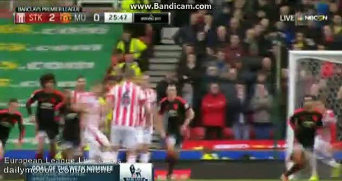 Marko Arnautovic GOAL | Stoke City 2-0 Manchester United 26-12-2015