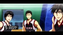 Top 5 Kuroko Last Seconds Saves Against Generation of Miracles