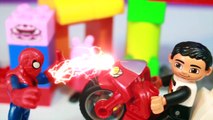 cars Peppa Pig Toy Cars LEGO DUPLO Spiderman Toys Toy Review Police Car Superheros Cookie Monster