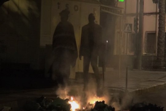 Tensa madrugada en Roquetas de Mar