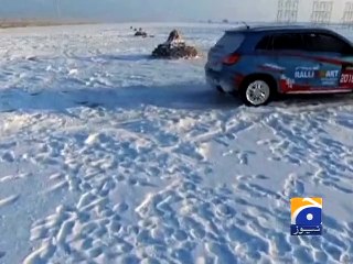 Car Drift Racer Display Stunt on Ice - Amazing