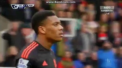 Anthony Martial Gets injured Stoke City 2-0 Manchester United 26-12-2015