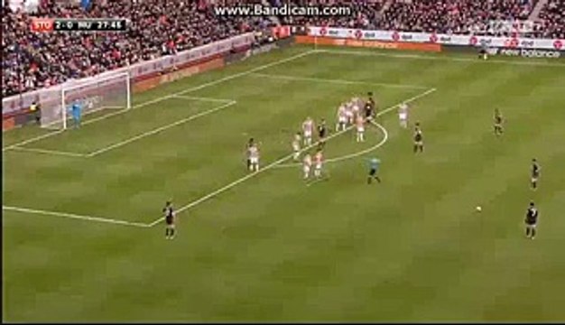 Memphis Depay Super Free Kick Chance Stoke City vs Manchester United 26-12-2015